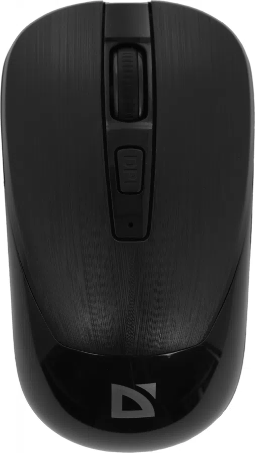 Мышь Defender Wave MM-995 черный оптическая 1600dpi silent беспров. USB для ноутбука 3but (52995)