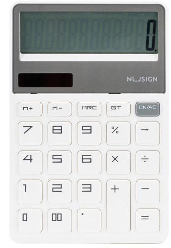 Калькулятор настольный Deli Nusign ENS042WHITE белый 12-разр.