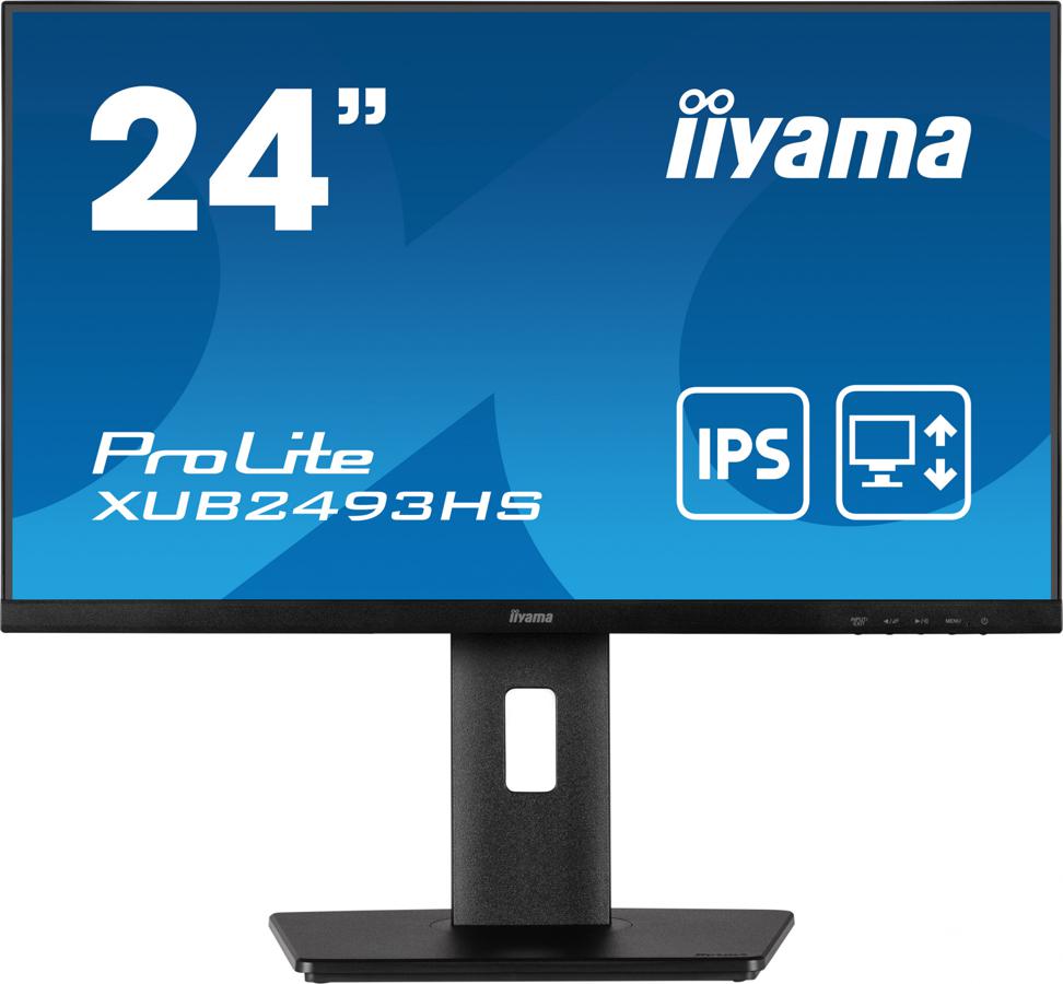 Монитор Iiyama 23.8" ProLite XUB2493HS-B5 черный IPS LED 16:9 HDMI M/M матовая HAS Piv 250cd 178гр/178гр 1920x1080 75Hz FreeSync DP FHD 5.7кг