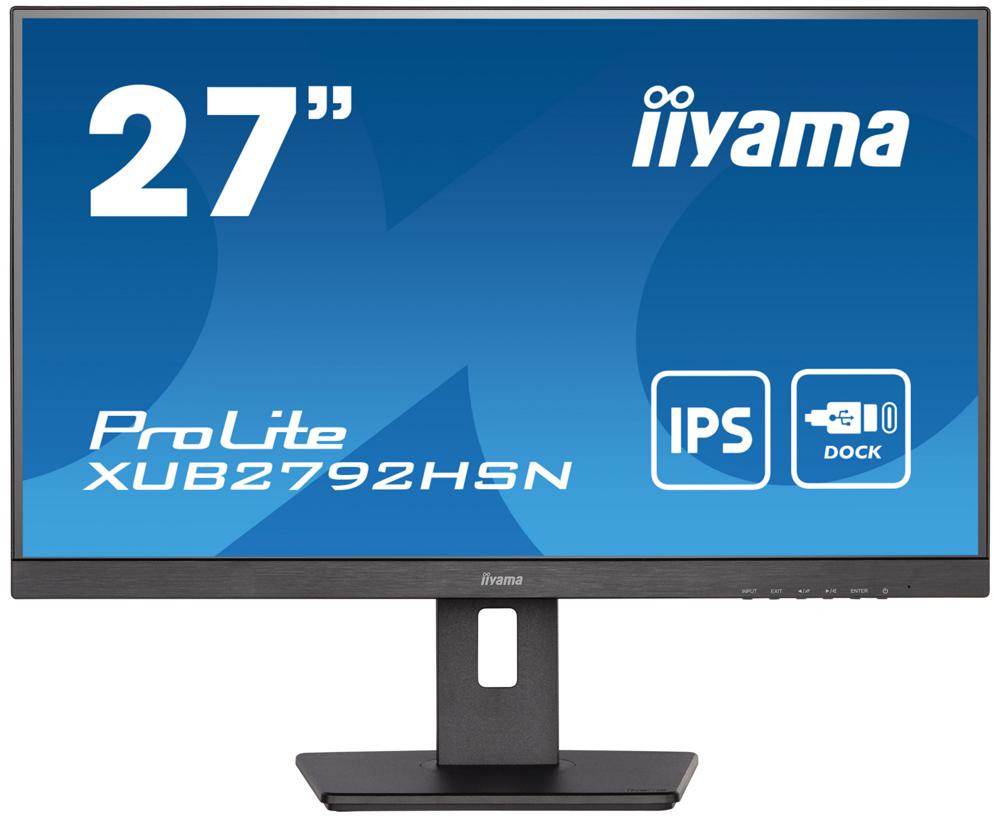 Монитор Iiyama 27" ProLite XUB2792HSN-B5 черный IPS LED 16:9 HDMI M/M матовая HAS Piv 250cd 178гр/178гр 1920x1080 75Hz DP FHD USB 6.6кг