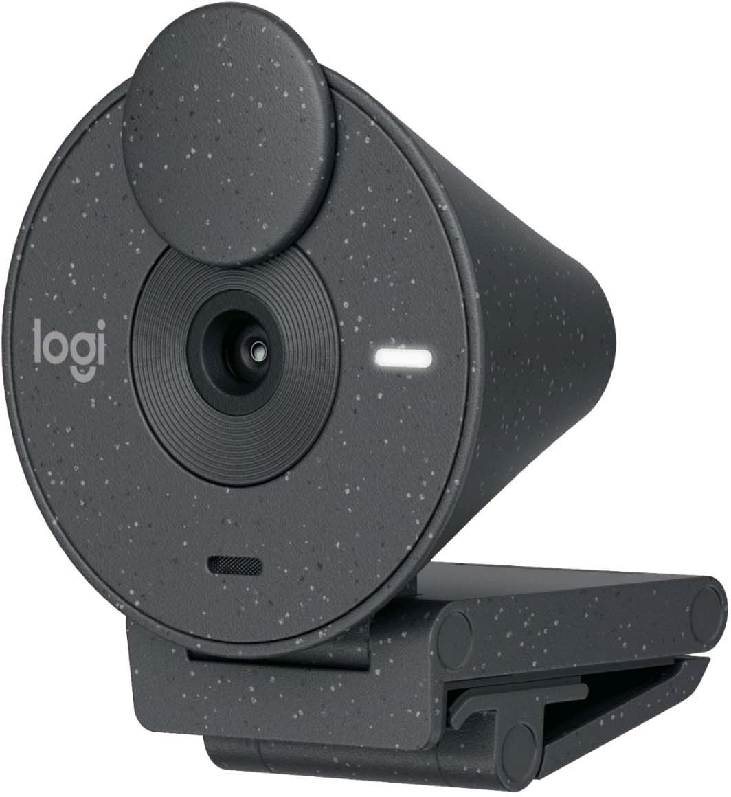 Камера Web Logitech HD Webcam Brio 300 серый 2Mpix (1920x1080) USB Type-C с микрофоном (960-001436)