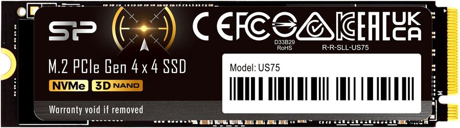 Накопитель SSD Silicon Power PCIe 4.0 x4 1TB SP01KGBP44US7505 US75 M.2 2280