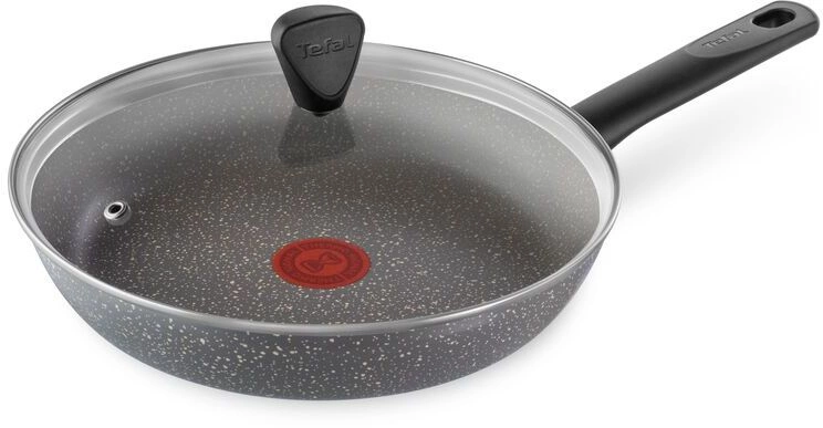 Сковорода Tefal Natural Cook 04234926 круглая 26см ручка несъемная (с крышкой) серый (9100052849)