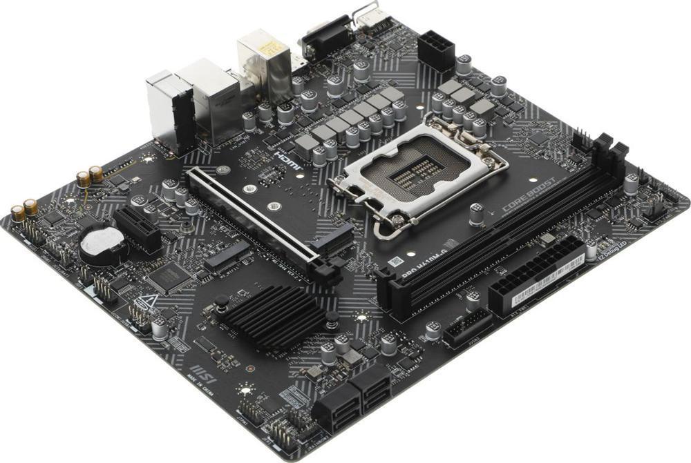 Материнская плата MSI PRO H610M-G Soc-1700 Intel H610 2xDDR5 mATX AC`97 8ch(7.1) GbLAN+VGA+HDMI+DP