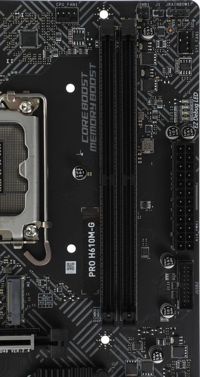 Материнская плата MSI PRO H610M-G Soc-1700 Intel H610 2xDDR5 mATX AC`97 8ch(7.1) GbLAN+VGA+HDMI+DP