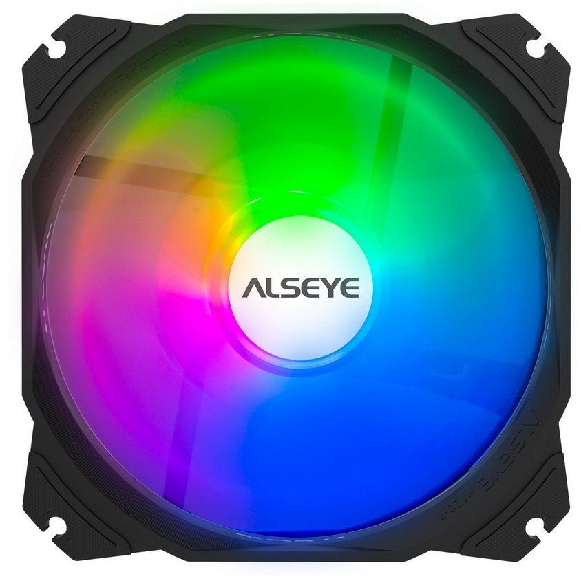 Вентилятор Alseye M120-PB-A 120x120mm 4-pin 20.9dB 200gr LED Ret