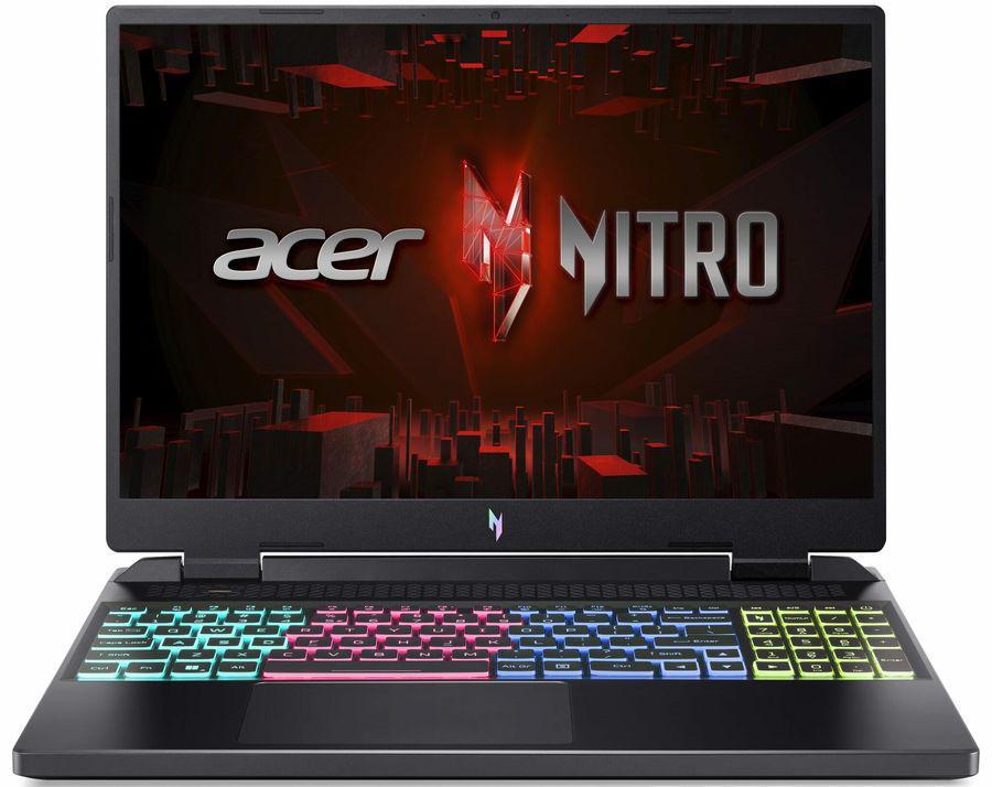 Ноутбук Acer Nitro 16 AN16-41-R89N Ryzen 9 7940H 32Gb SSD1Tb NVIDIA GeForce RTX4070 8Gb 16" IPS WQXGA (2560x1600) без ОС black WiFi BT Cam (NH.QLJCD.002)