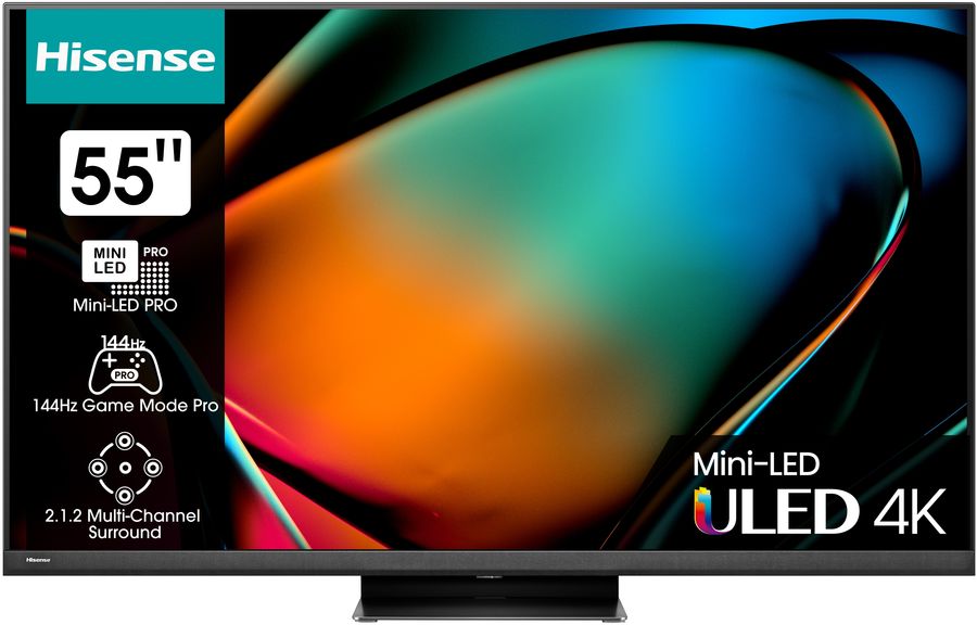 Телевизор LED Hisense 55" 55U8KQ темно-серый 4K Ultra HD 120Hz DVB-T DVB-T2 DVB-C DVB-S DVB-S2 USB WiFi Smart TV