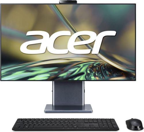 Моноблок Acer Aspire S27-1755 27" WQHD i7 1260P (2.1) 16Gb SSD1Tb Iris Xe CR Eshell GbitEth WiFi BT 135W клавиатура мышь Cam серый 2560x1440