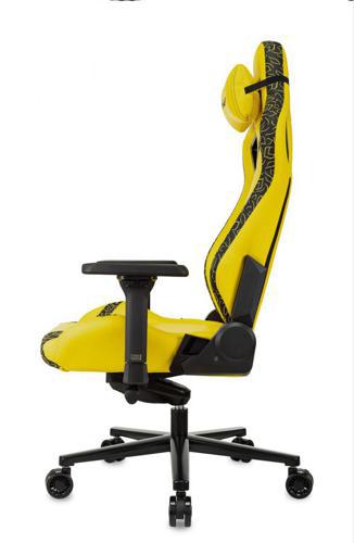 Кресло игровое Knight Craft Dragon желтый экокожа крестов. металл