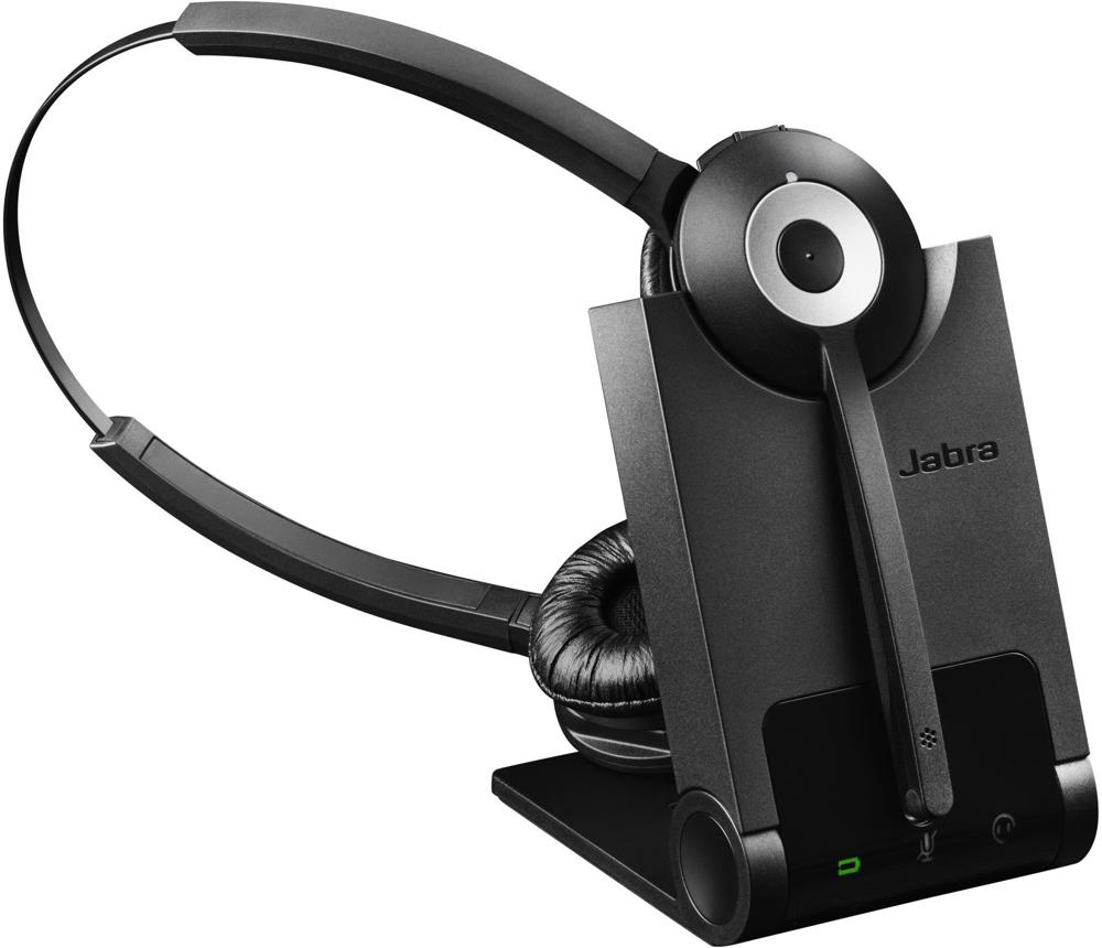 Наушники с микрофоном Jabra PRO 920 Duo черный накладные DECT оголовье (920-29-508-101)