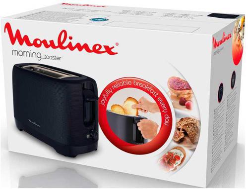 Тостер Moulinex Morning LT2M0810 850Вт черный
