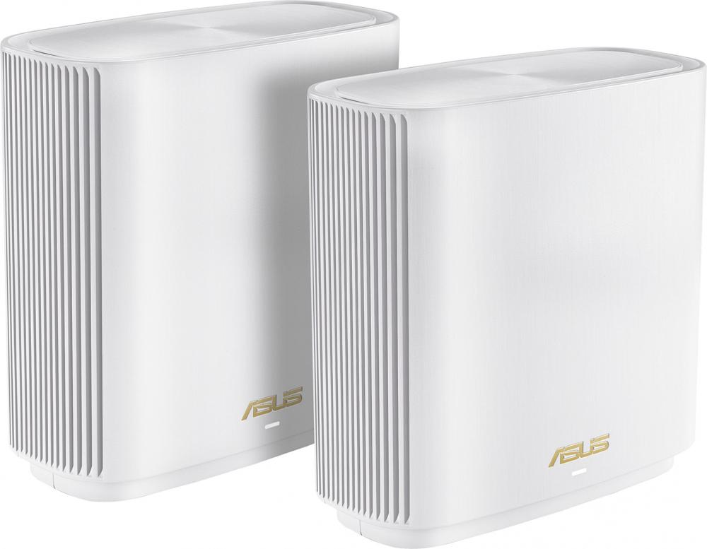 Бесшовный Mesh роутер Asus ZenWiFi XT9 (W-2-PK) AX7800 2.5GE/USB3.0 белый (упак.:2шт)