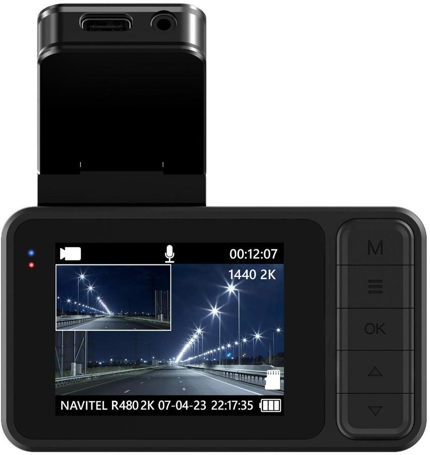 Видеорегистратор Navitel R480 2K черный 1440x2560 1440p 160гр. CV7327