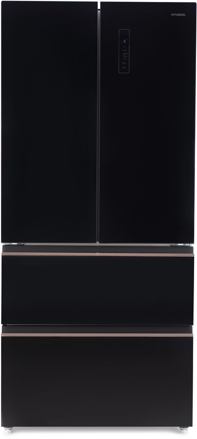 Холодильник Hyundai CM5544F 3-хкамерн. черное стекло