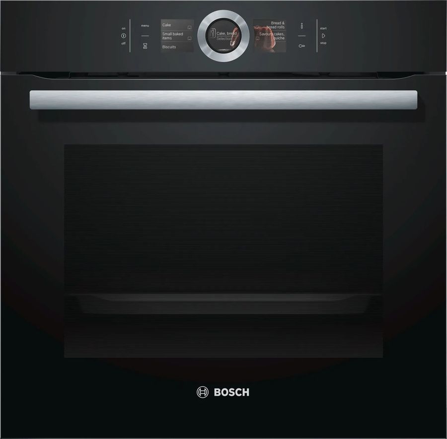 Духовой шкаф Электрический Bosch Serie 8 HBG676EB6 черный