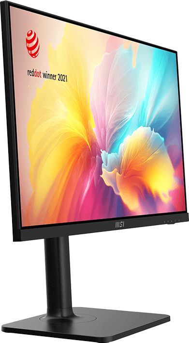 Монитор MSI 23.8" Modern MD2412P черный IPS LED 1ms 16:9 HDMI M/M матовая HAS Piv 300cd 178гр/178гр 1920x1080 100Hz FreeSync FHD USB 4.65кг
