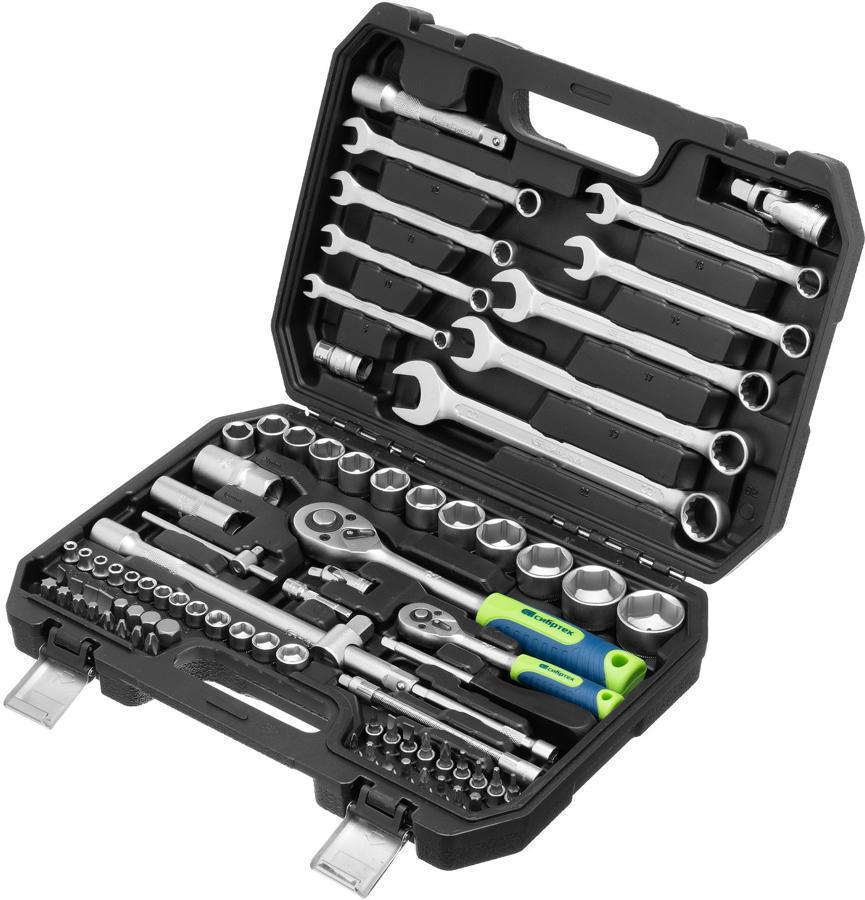 Набор инструментов Сибртех 13391 82 предмета (жесткий кейс)