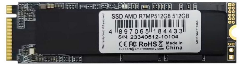 Накопитель SSD AMD PCIe 4.0 x4 512GB R7MP512G8 Radeon M.2 2280