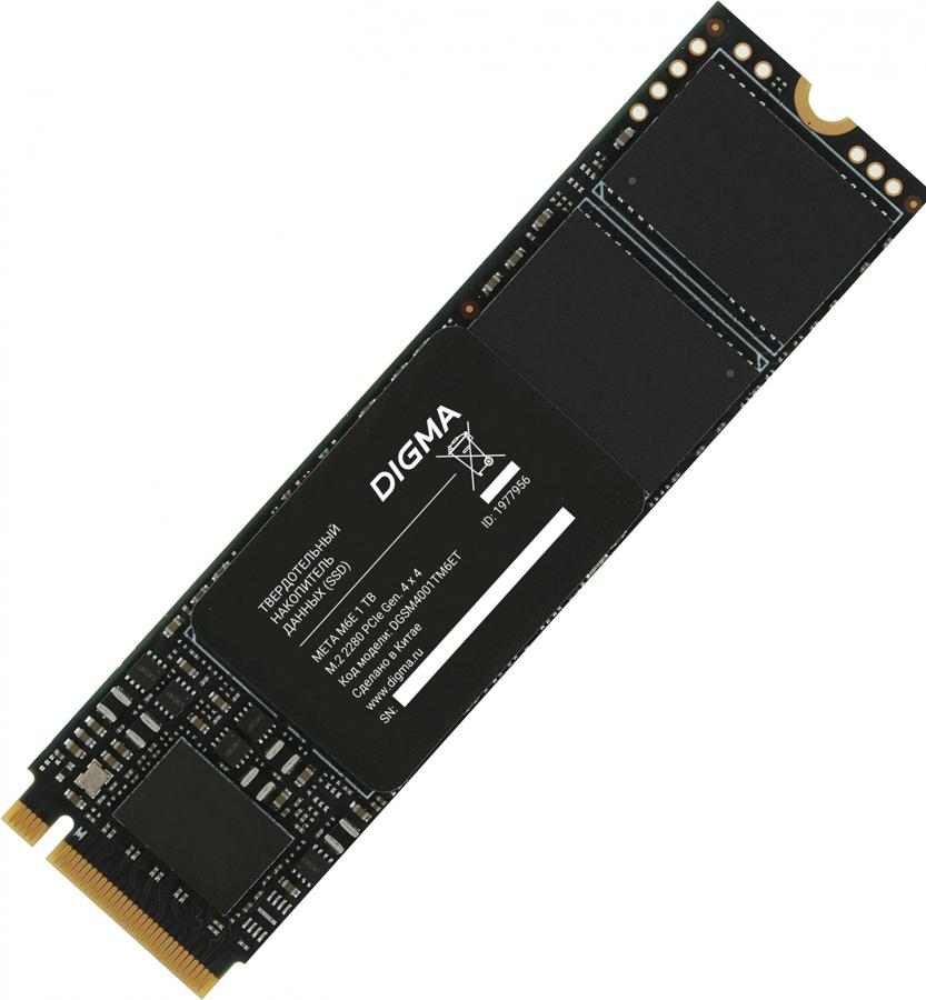 Накопитель SSD Digma PCIe 4.0 x4 1TB DGSM4001TM6ET Meta M6E M.2 2280