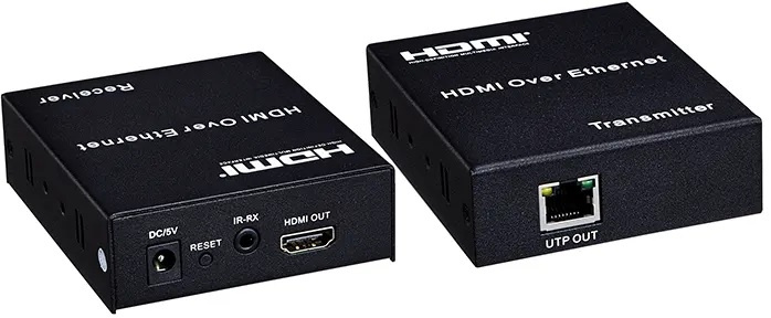 Набор адаптеров аудио-видео Premier 5-877-2 HDMI (f)/RJ45 черный
