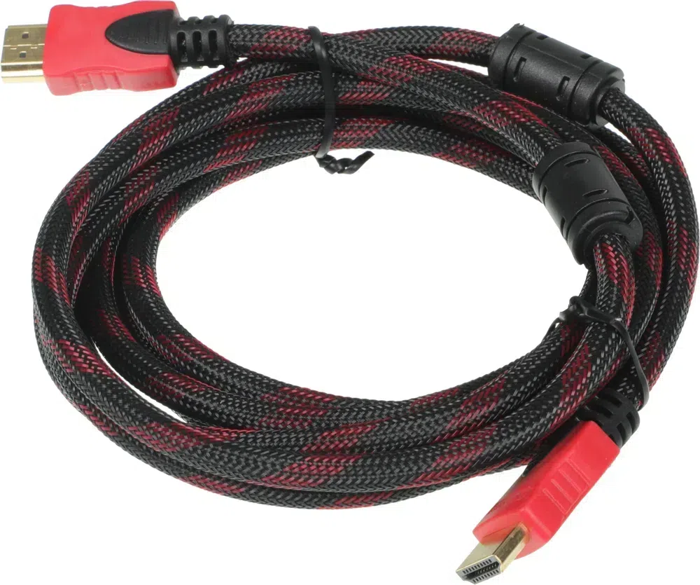 Кабель соединительный аудио-видео Premier 5-813R HDMI (m)/HDMI (m) 3м. феррит.кольца черный/красный (5-813R 3.0)