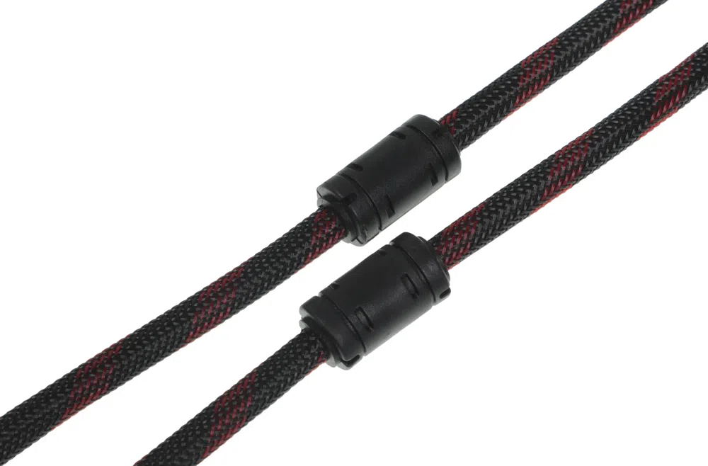Кабель соединительный аудио-видео Premier 5-813R HDMI (m)/HDMI (m) 3м. феррит.кольца черный/красный (5-813R 3.0)
