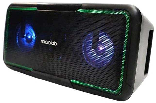 Колонка порт. Microlab BP12 черный/черный 20W 2.0 BT 10м 3600mAh (без.бат)