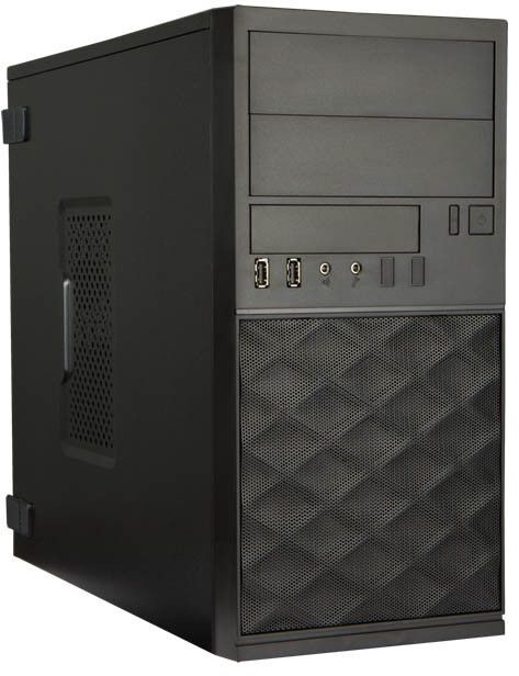 Корпус Inwin EFS052BL черный 450W mATX 2xUSB2.0 audio