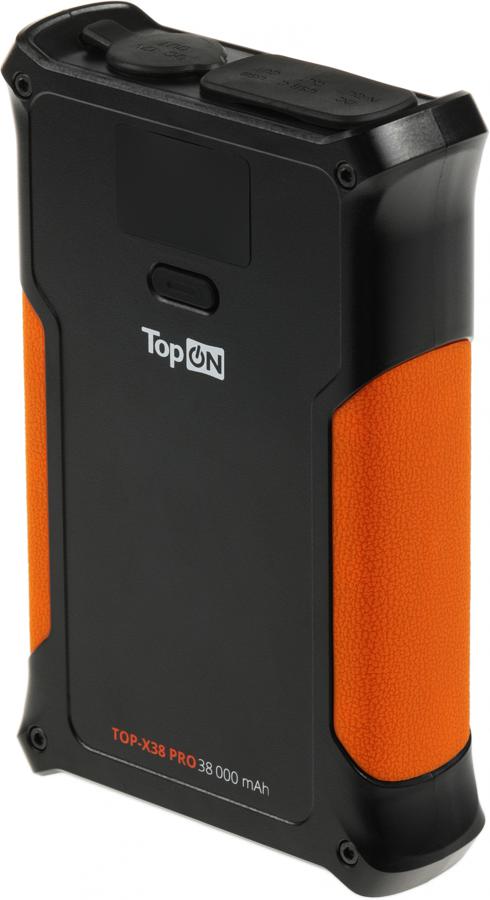 Мобильный аккумулятор TopON TOP-X38PRO 38000mAh QC3.0/PD3.0 160W 3A черный/оранжевый (103362)