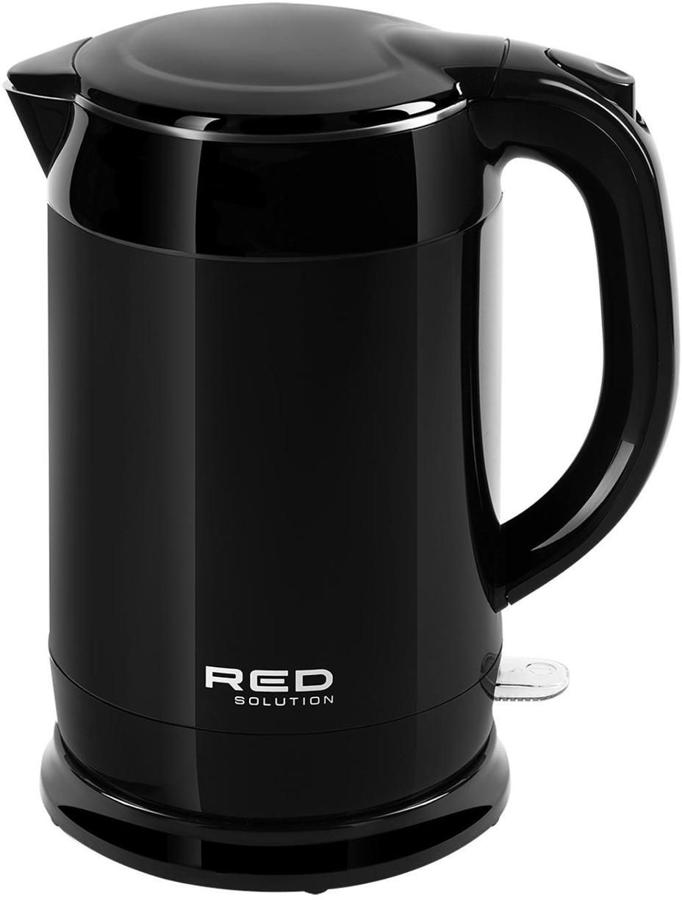 Чайник электрический Red Solution RK-M158 1.7л. 1800Вт черный корпус: металл/пластик