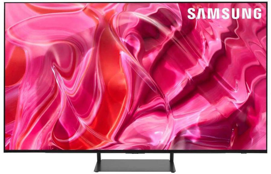 Телевизор OLED Samsung 77" QE77S90CAUXRU Series 9 черный титан 4K Ultra HD 120Hz DVB-T2 DVB-C DVB-S2 USB WiFi Smart TV (RUS)