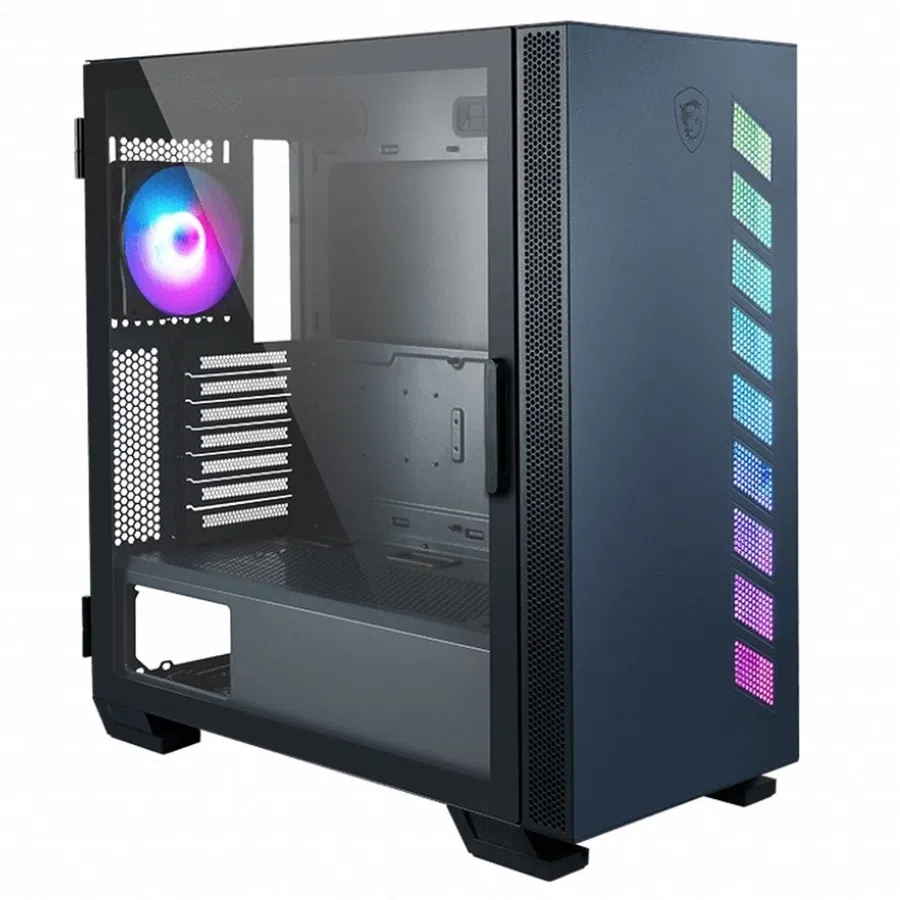 Корпус MSI MAG VAMPIRIC 300R синий/черный без БП E-ATX 6x120mm 5x140mm 2xUSB3.0 audio bott PSU