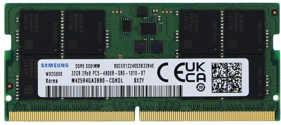 Память DDR5 32GB 4800MHz Samsung M425R4GA3BB0-CQK OEM PC5-38400 CL40 SO-DIMM 262-pin 1.1В dual rank OEM
