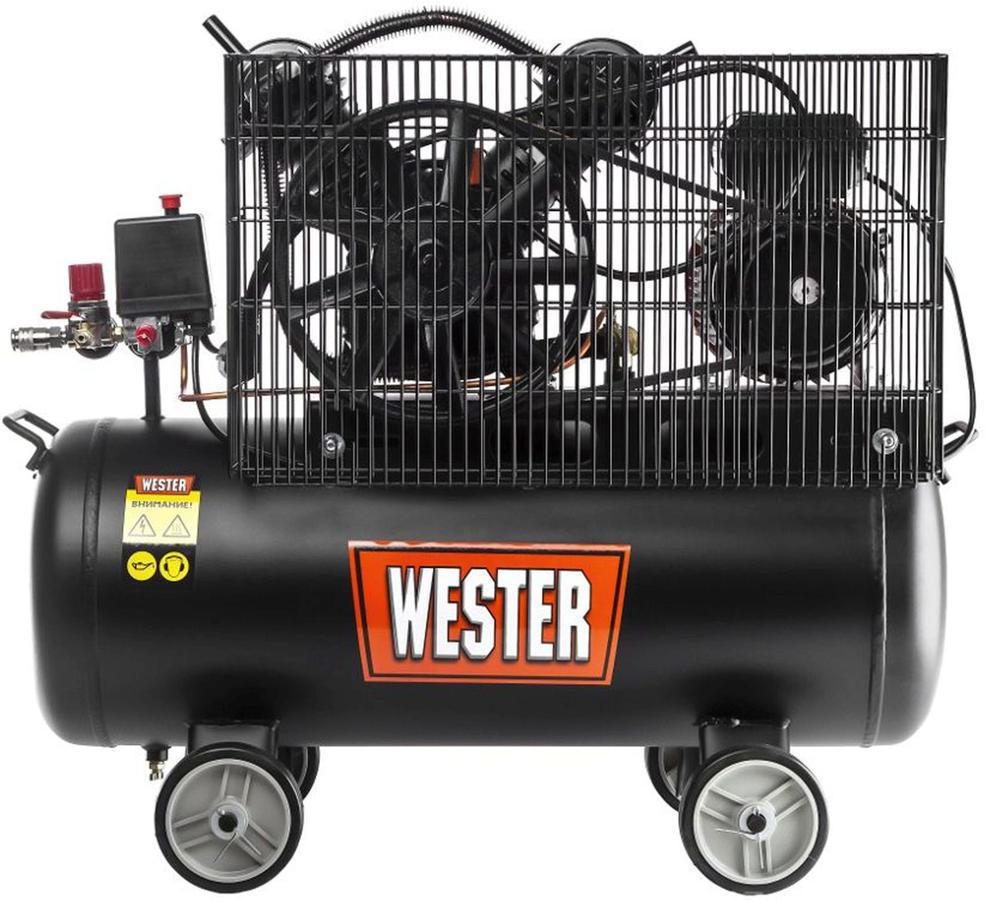 Компрессор поршневой Wester WBK2200/50PRO масляный 340л/мин 50л 2200Вт черный/красный