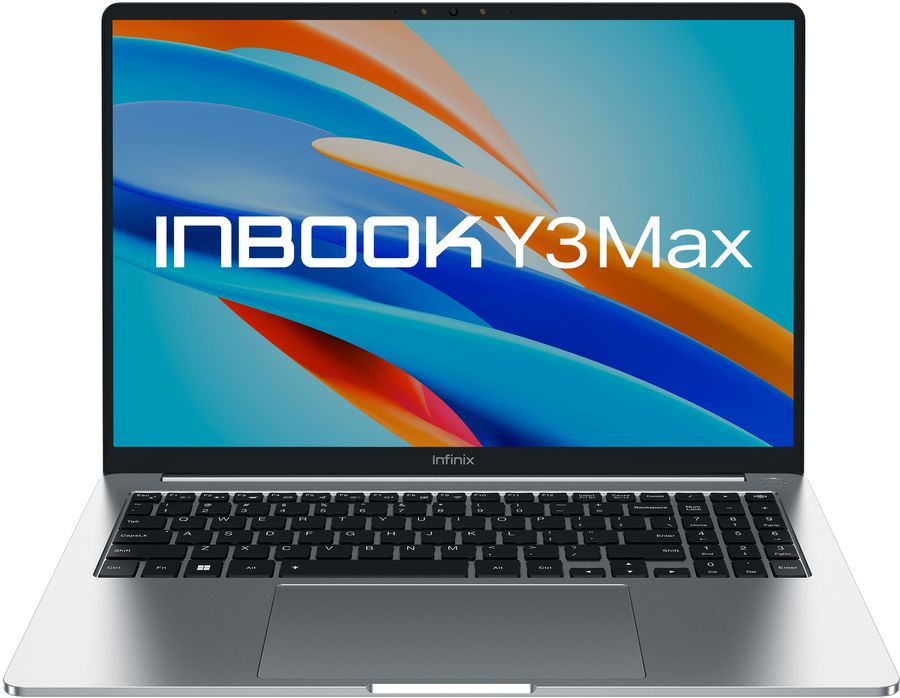 Ноутбук Infinix Inbook Y3 Max YL613 Core i3 1215U 8Gb SSD512Gb Intel UHD Graphics 16" IPS FHD (1920x1200) Windows 11 Home silver WiFi BT Cam (71008301533)