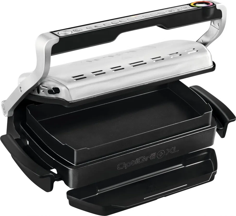 Электрогриль Tefal Optigrill GC724D12 2000Вт серебристый