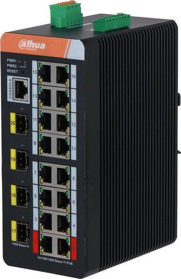 Коммутатор Dahua DH-IS4420-16GT-240 (L2) 20x1Гбит/с 3SFP 16PoE 240W управляемый