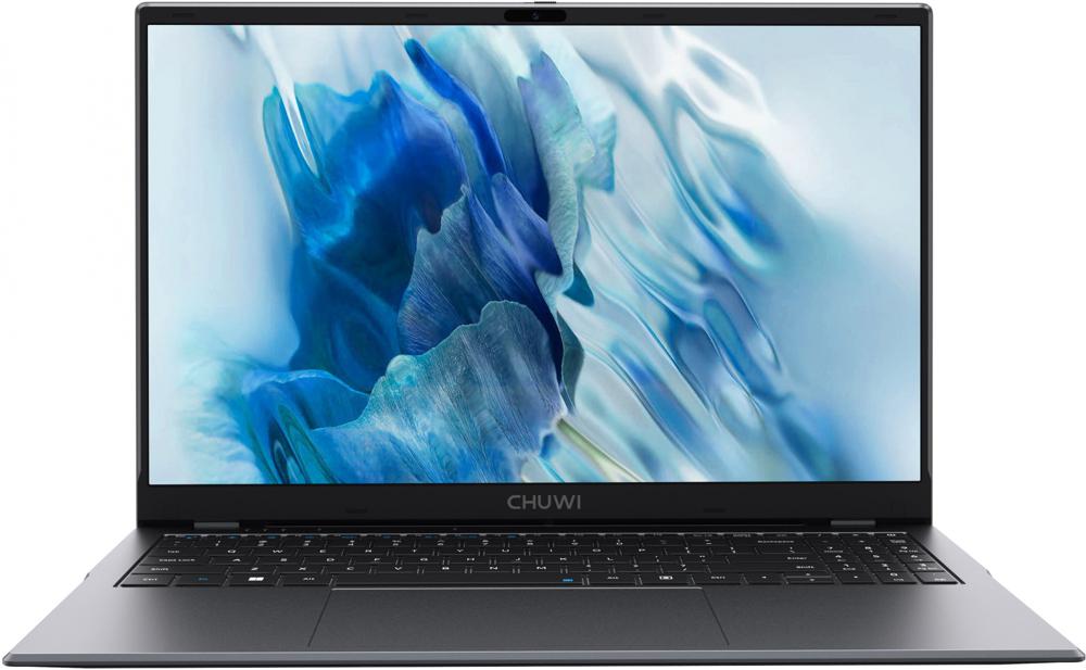 Ноутбук Chuwi GemiBook plus N100 16Gb SSD512Gb Intel UHD Graphics 15.6" IPS FHD (1920x1080) Windows 11 Home grey WiFi BT Cam 5000mAh (1746365)