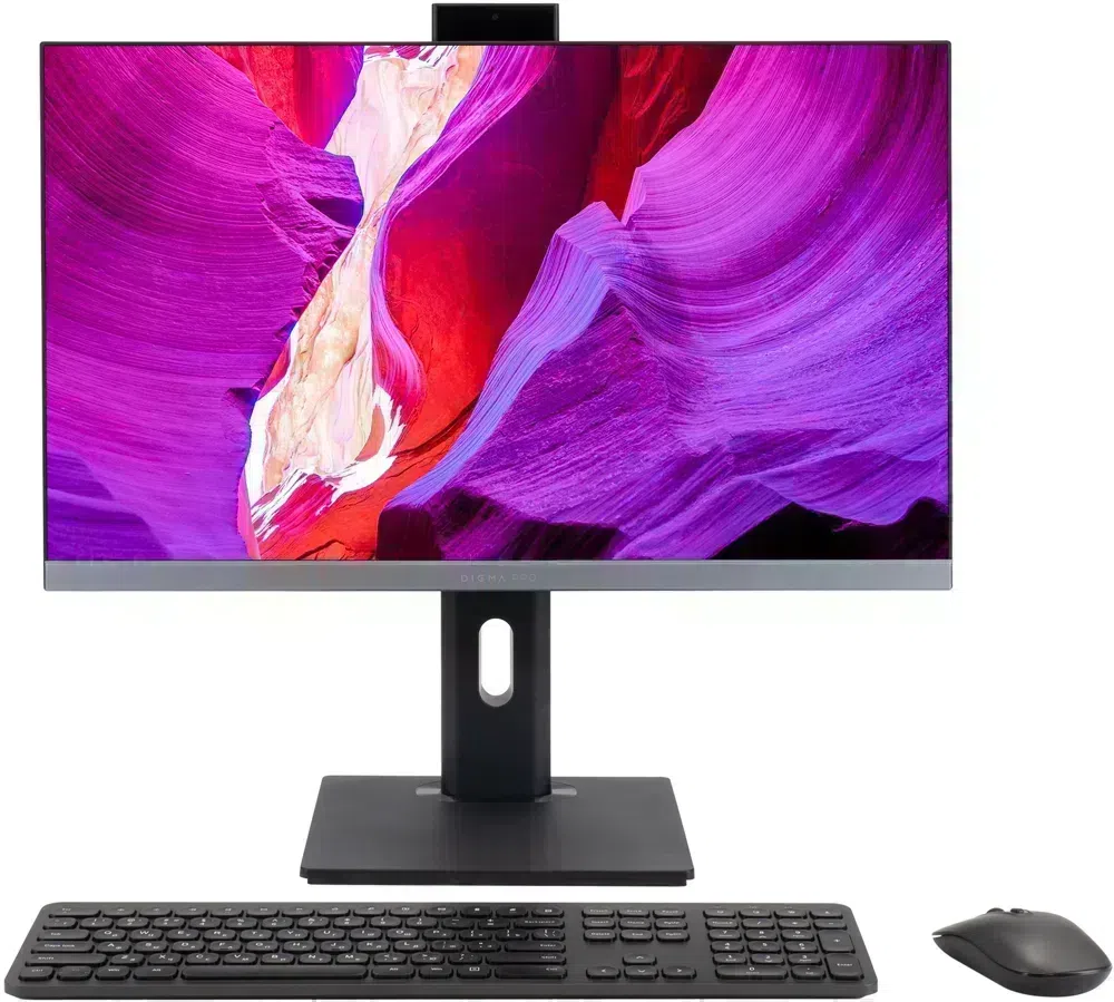 Моноблок Digma Pro Unity 23.8" Full HD i3 1315U (1.2) 16Gb SSD512Gb UHDG CR Linux Ubuntu GbitEth WiFi BT 90W клавиатура мышь Cam серый/черный 1920x1080