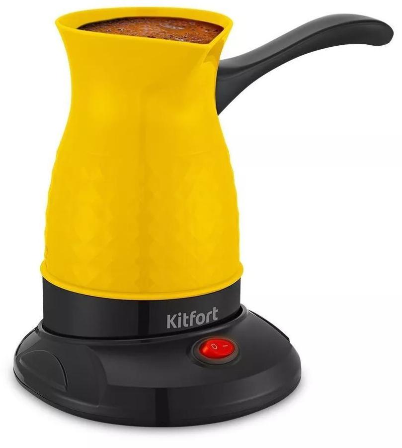 Кофеварка Электрическая турка Kitfort КТ-7130-1 600Вт желтый/черный