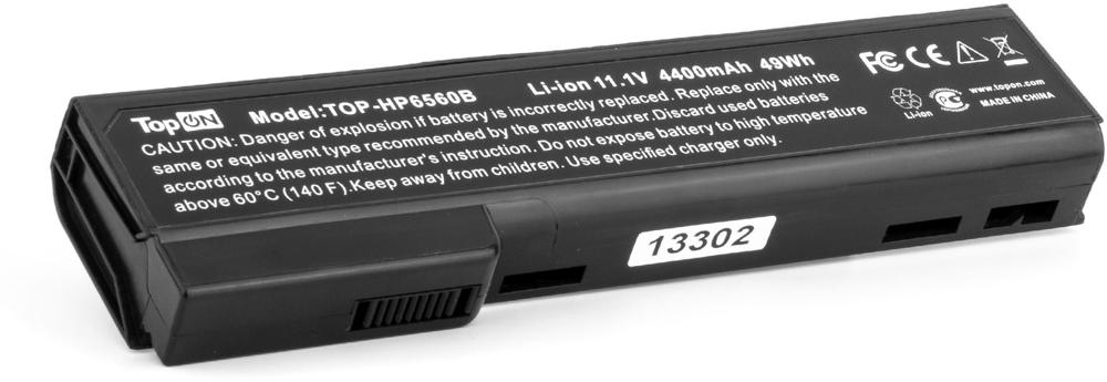 Батарея для ноутбука TopON TOP-HP6560B 11.1V 4400mAh литиево-ионная EliteBook 8460p, 8460w, 8470p, 8560p, Probook 6360b, 6460b, 6465b, 6560b, 6565b (103288)