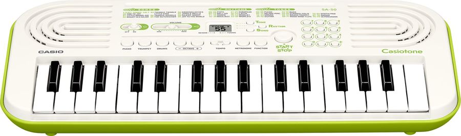 Синтезатор Casio SA-50 32клав. зеленый/белый