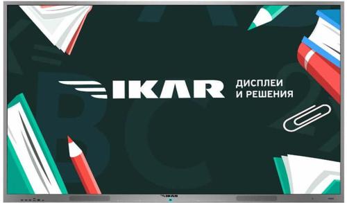 Панель Ikar 86" ИП 86-214-410 черный IPS LED 8ms 16:9 DVI HDMI M/M матовая 1200:1 400cd 178гр/178гр 3840x2160 VGA DP SPDIF UHD USB 86кг (RUS)