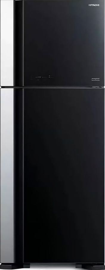 Холодильник Hitachi HRTN7489DF GBKCS 2-хкамерн. черный стекло инвертер