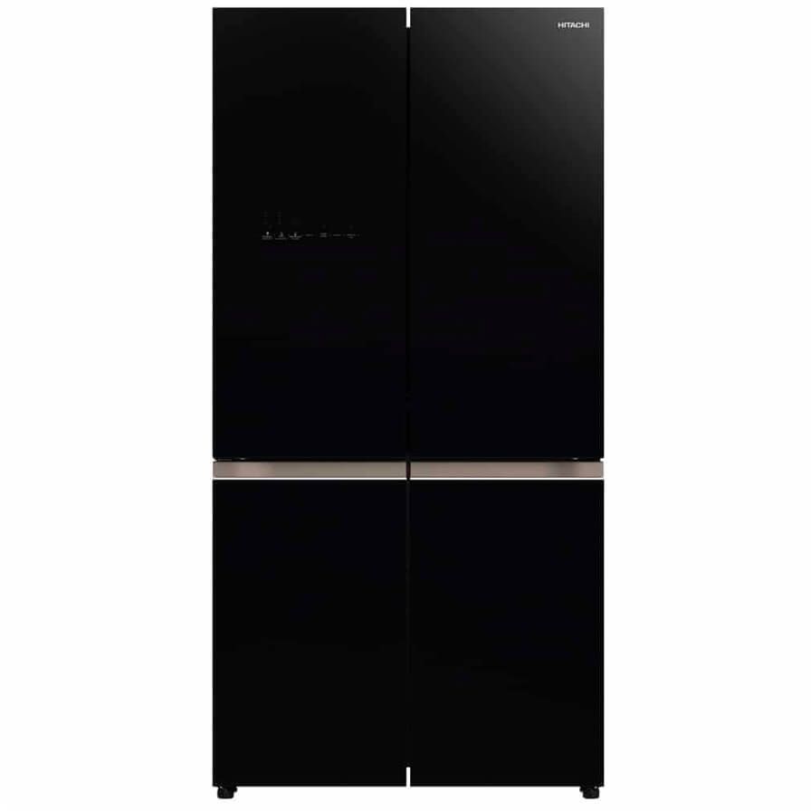 Холодильник Hitachi R-WB720PUC1 GCK 2-хкамерн. черный стекло