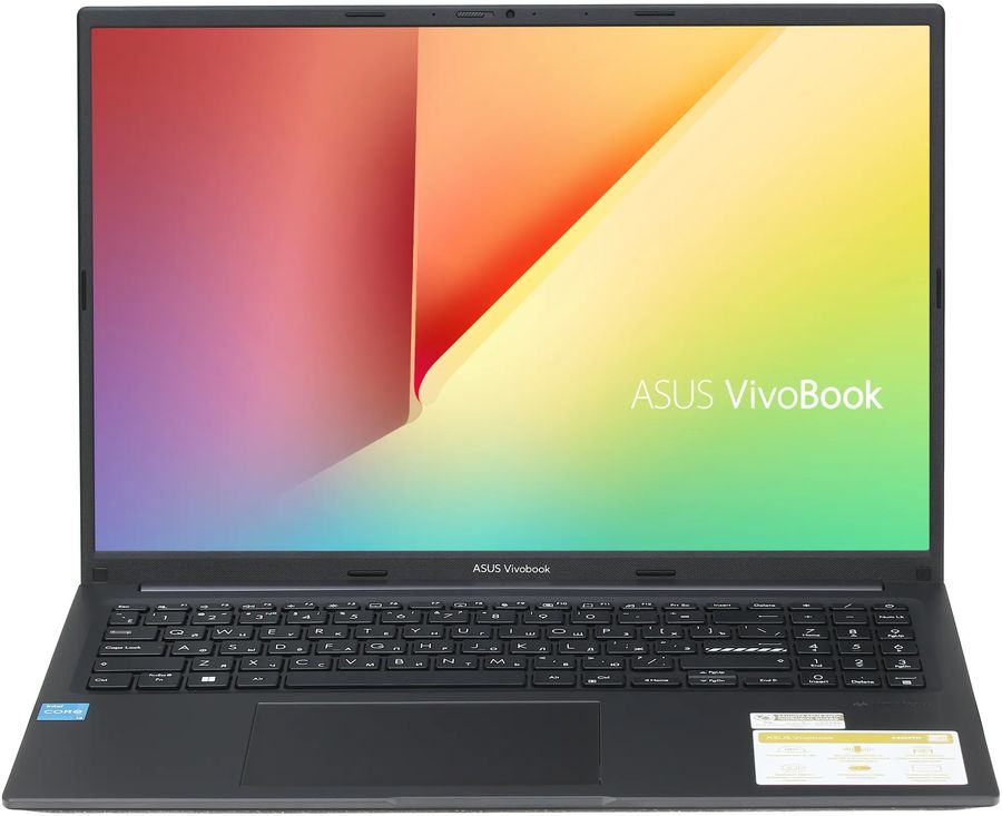 Ноутбук Asus VivoBook 16 X1605ZA-MB121W Core i3 1215U 8Gb SSD512Gb Intel UHD Graphics 16" IPS WUXGA (1920x1200) Windows 11 Home black WiFi BT Cam (90NB0ZA3-M00K70)
