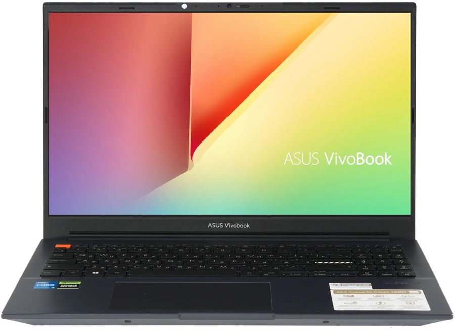 Ноутбук Asus Vivobook Pro 15 OLED K6502VJ-MA143 Core i5 13500H 16Gb SSD512Gb NVIDIA GeForce RTX 3050 6Gb 15.6" OLED 2.8K (2880x1620) noOS blue WiFi BT Cam (90NB11K1-M004Y0)