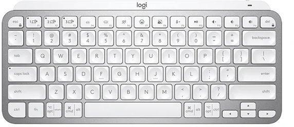 Клавиатура Logitech MX Keys Mini серебристый/белый USB беспроводная BT/Radio LED (920-010499)