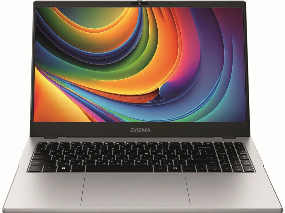 Ноутбук Digma EVE P5852 N-series N200 8Gb SSD256Gb Intel UHD Graphics 15.6" IPS FHD (1920x1080) Windows 11 Pro silver WiFi BT Cam 5900mAh (DN15N2-8CXW01)
